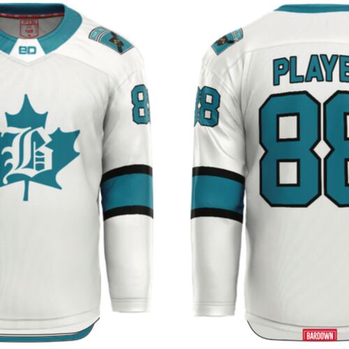 Brantford Barons ORHL Cut & Sew Hockey Jersey Youth (U13) Thumbnail