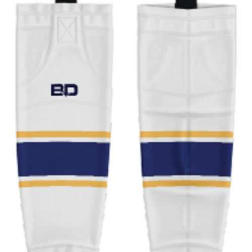Tri Cities Female Ice Hockey Sublimated Hockey Socks - White Thumbnail