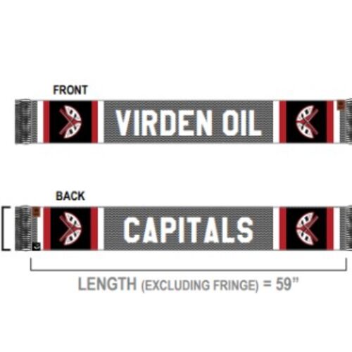 Virden Oil Capitals Pepper Stripes Scarf Thumbnail