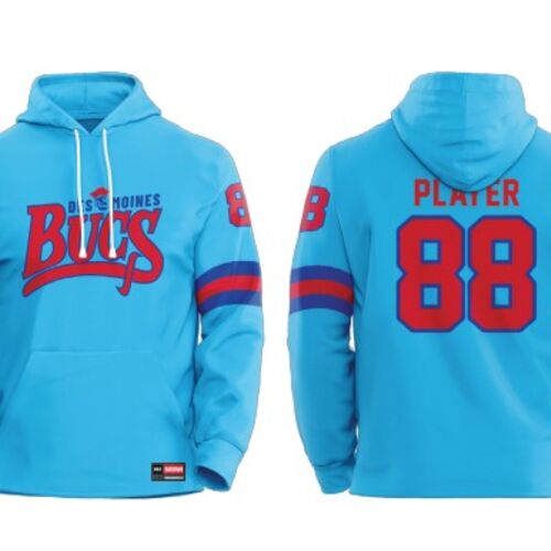Des Moines Jr Bucs Sublimated Hoodie 2.0 - Youth Thumbnail