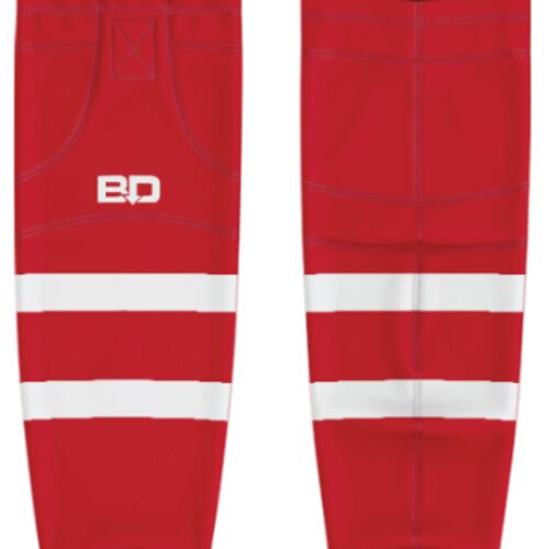 Ridge Meadows Rustlers Rep Cut & Sew Hockey Socks (A) Thumbnail