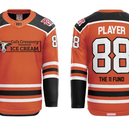 Cal's Creamery and Brick Oven Pizza Sublimated Hockey Jersey - Youth Thumbnail