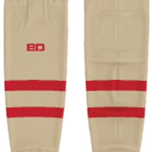 Bow Valley 3rd Cut & Sew Socks - Beige (Youth) Thumbnail