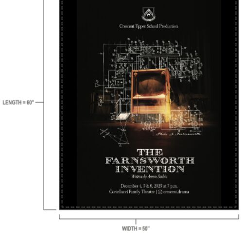 Crescent School Sublimated Fleece Blanket Thumbnail