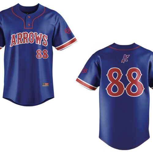 ARROWS A Sublimated Two Button Jersey with 80 arrows logo Youth Thumbnail