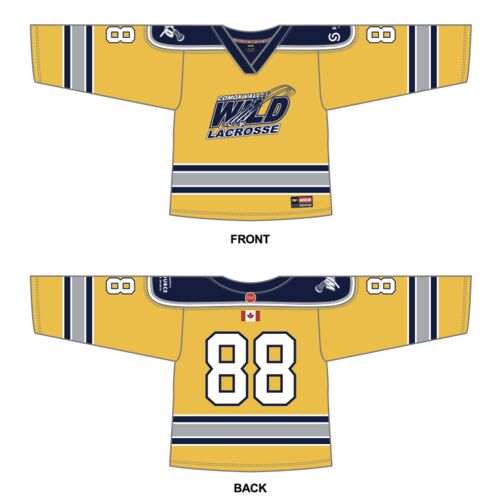 Comox Valley Wild Lax Lacrosse V-Neckline Jersey - Youth Thumbnail