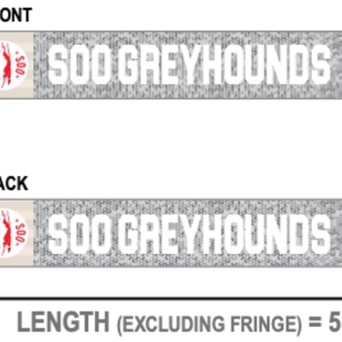 Soo Greyhounds Snow Pepper Scarf Thumbnail