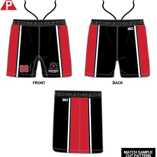 Jimmy John's Hockey Club STRIPE Sublimated Shorts Thumbnail
